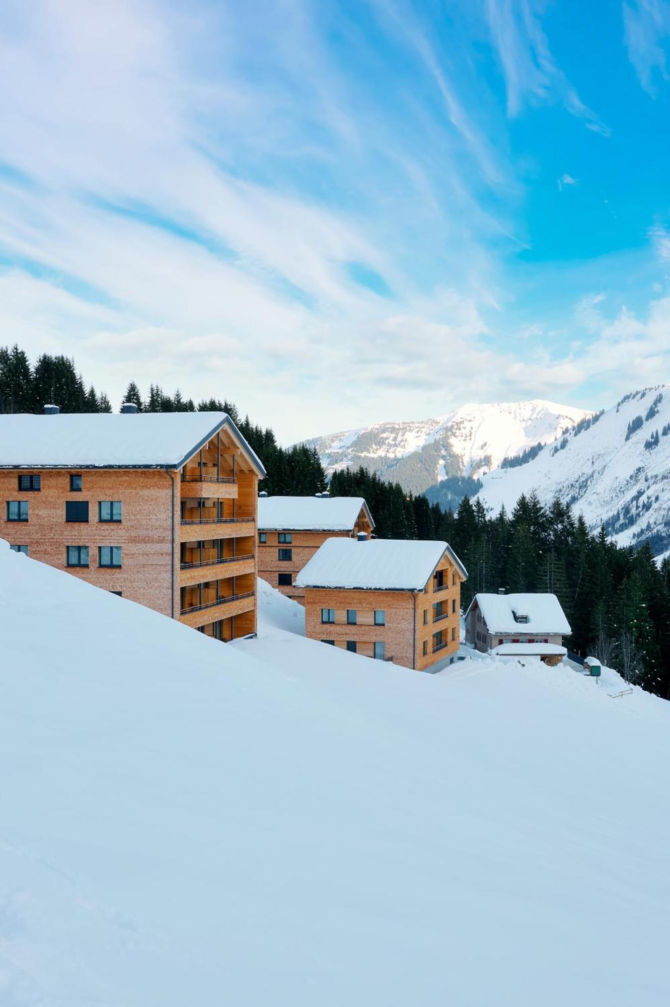 Alpenstolz Damuels Haus 1 - Stilvoll Urlauben In Den Bergen Lägenhet Exteriör bild