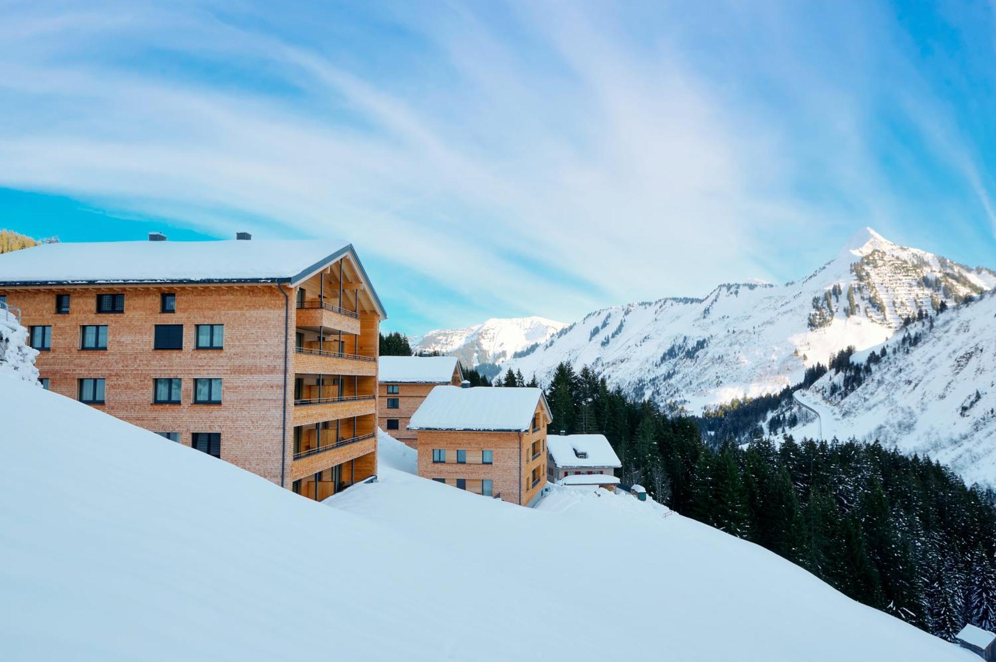Alpenstolz Damuels Haus 1 - Stilvoll Urlauben In Den Bergen Lägenhet Exteriör bild